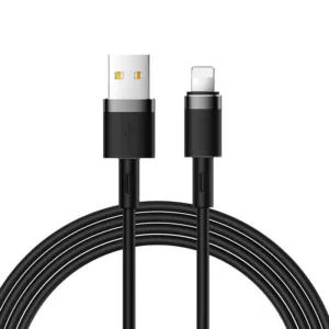 Dátový kábel Joyroom N2 z tekutého silikónu USB-A – Lightning 2,4 A 1,2 m – čierna
