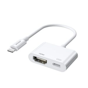 Adaptér Joyroom S-H141 Lightning (samec) - HDMI FullHD 1080p 60Hz (samica) / Lightning (samica) – biela