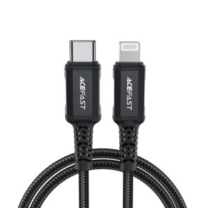 Kábel Acefast C4-01 Lightning - USB-C PD 30W 3A 480Mb/s 1.8m – čierna