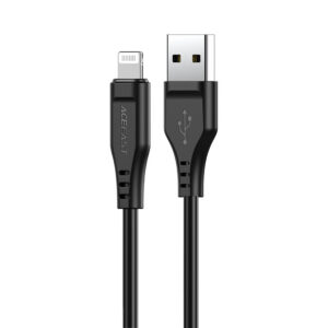 Kábel Acefast MFI USB - Lightning 1.2m, 2.4A (C3-02 čierna) – čierna