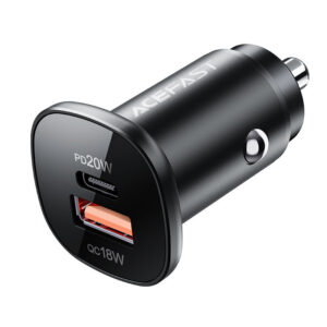 Nabíjačka do auta Acefast 38W USB Type C / USB, PPS, Power Delivery, Quick Charge 3.0, AFC, FCP (B1 čierna) – čierna