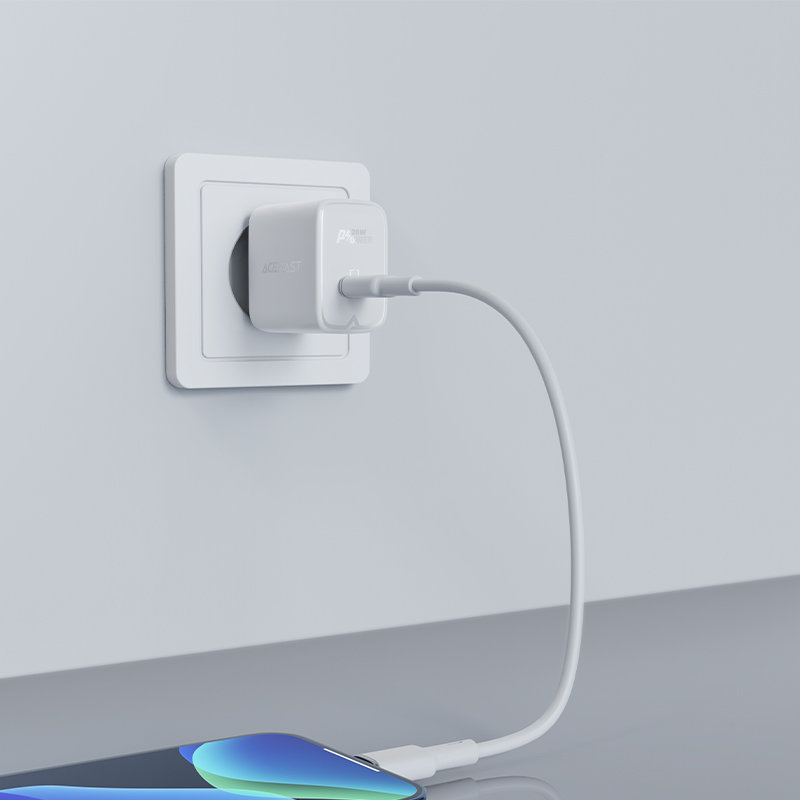 Rýchla sieťová nabíjačka Acefast A1 USB-C 20 W PD (EU) – čierna – Obrázok 6