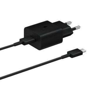 Sieťová nabíjačka Samsung EP-T1510XBEGEU 15 W PD AFC USB-C s káblom USB-C – čierna