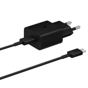 Sieťová nabíjačka Samsung EP-T1510XBEGEU 15 W PD AFC USB-C s káblom USB-C – čierna