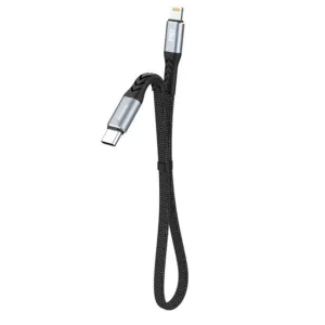 Kábel Dudao L10P Lightning – USB-C PD 20 W 0,23 m – čierna