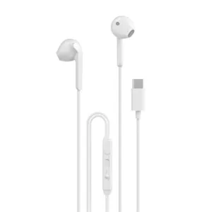 Káblové slúchadlá do uší Dudao X3C USB-C, 1,2 m – biela