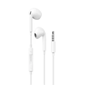 Slúchadlá do uší Dudao X14PRO s konektorom mini jack 3,5 mm – biela