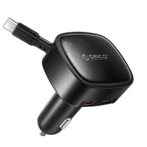 Nabíjačka do auta 3v1 Orico USB-C 66 W čierna