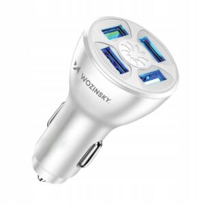 Wozinsky rýchla nabíjačka do auta 4x USB-A 50W Quick Charge 3.0