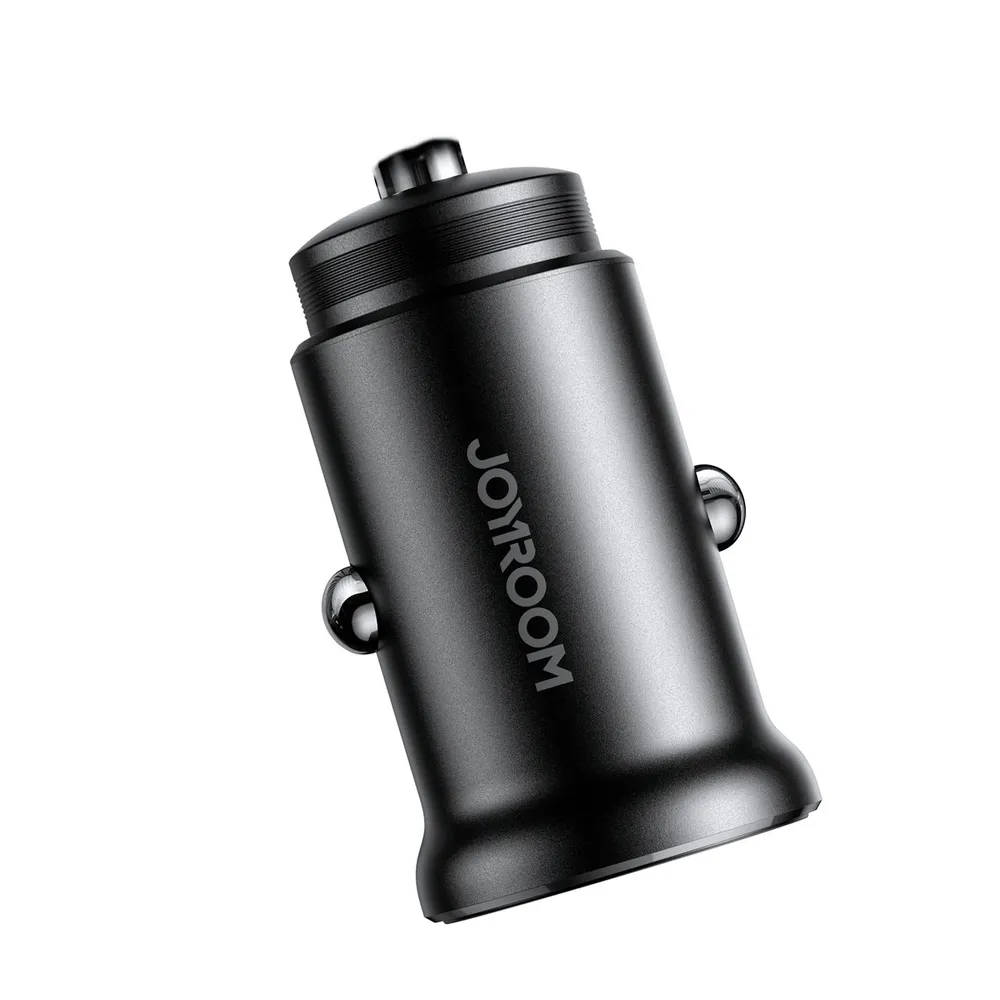 Joyroom JR-CCN05 30W USB-A USB-C mini nabíjačka do auta – čierna – Obrázok 2