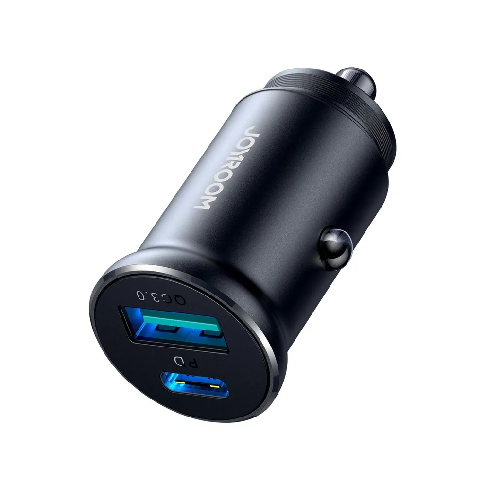 Joyroom JR-CCN05 30W USB-A USB-C mini nabíjačka do auta – čierna – Obrázok 3