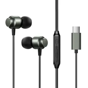 Slúchadlá do uší Joyroom JR-EC06 s konektorom USB-C – sivé