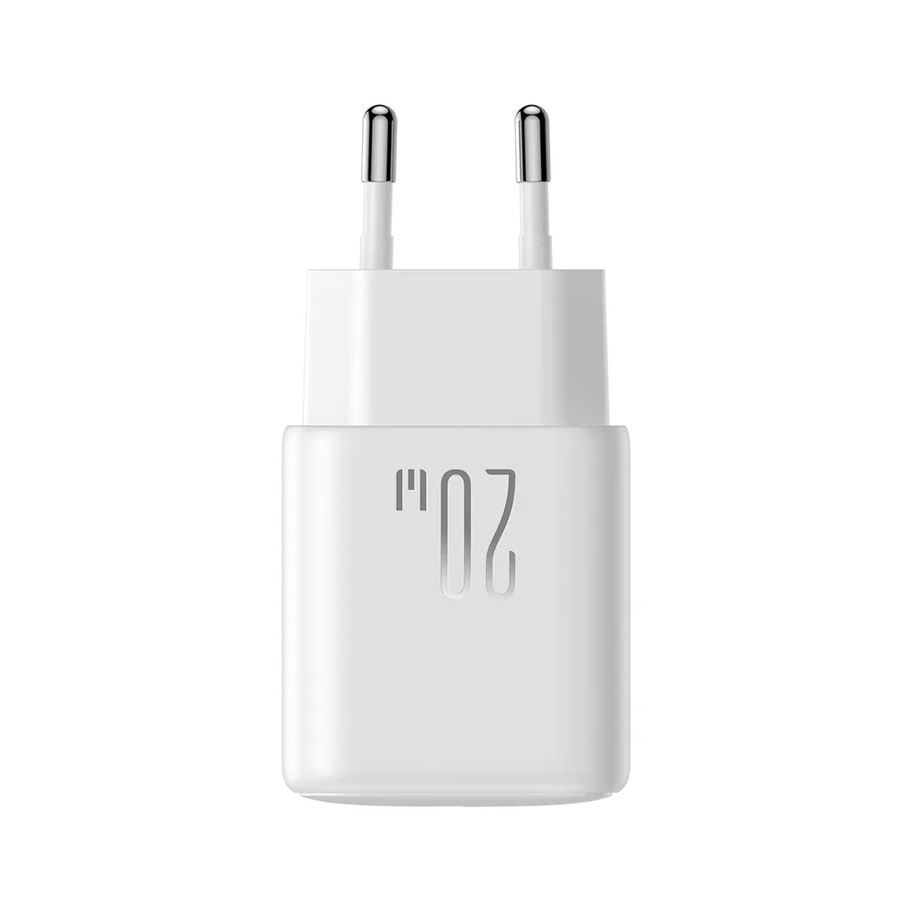 Joyroom JR-TCF20 USB-C PD 20W Sieťová nabíjačka – biela + USB-C / USB-C kábel 1M – Obrázok 3
