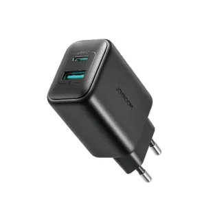 Sieťová nabíjačka Joyroom JR-TCF13 USB-C + USB-A 25 W SFC / PPS / PD – čierna