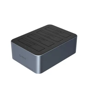 Dokovacia stanica Orico 6646C3-C na 4 disky s offline klonovaním 2,5"/3,5" SATA HDD/SSD – sivá