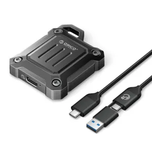 Odolný box na disk Orico XAM2 M.2 2230 USB-C 3.2 – čierny
