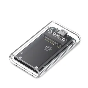 Box na disk Orico TC10-MS mSATA USB-C 3.2 5 Gb/s – priehľadný
