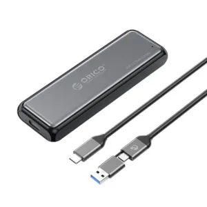 Box na disk Orico DDM2-C3-G2 M.2 NVMe USB-A / USB-C 3.2 10 Gb/s – sivý