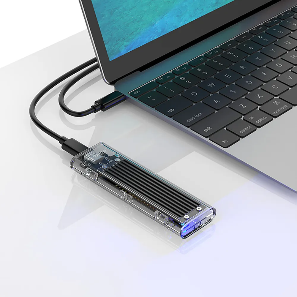 Box na disk Orico TCM2-C3 M.2 NVMe na USB-C 10 Gb/s – čierny – Obrázok 3