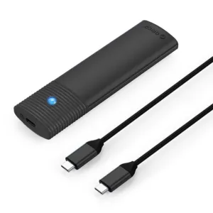 Box na disk Orico PWM2-G2 M.2 NVMe USB-C 10 Gb/s – čierny
