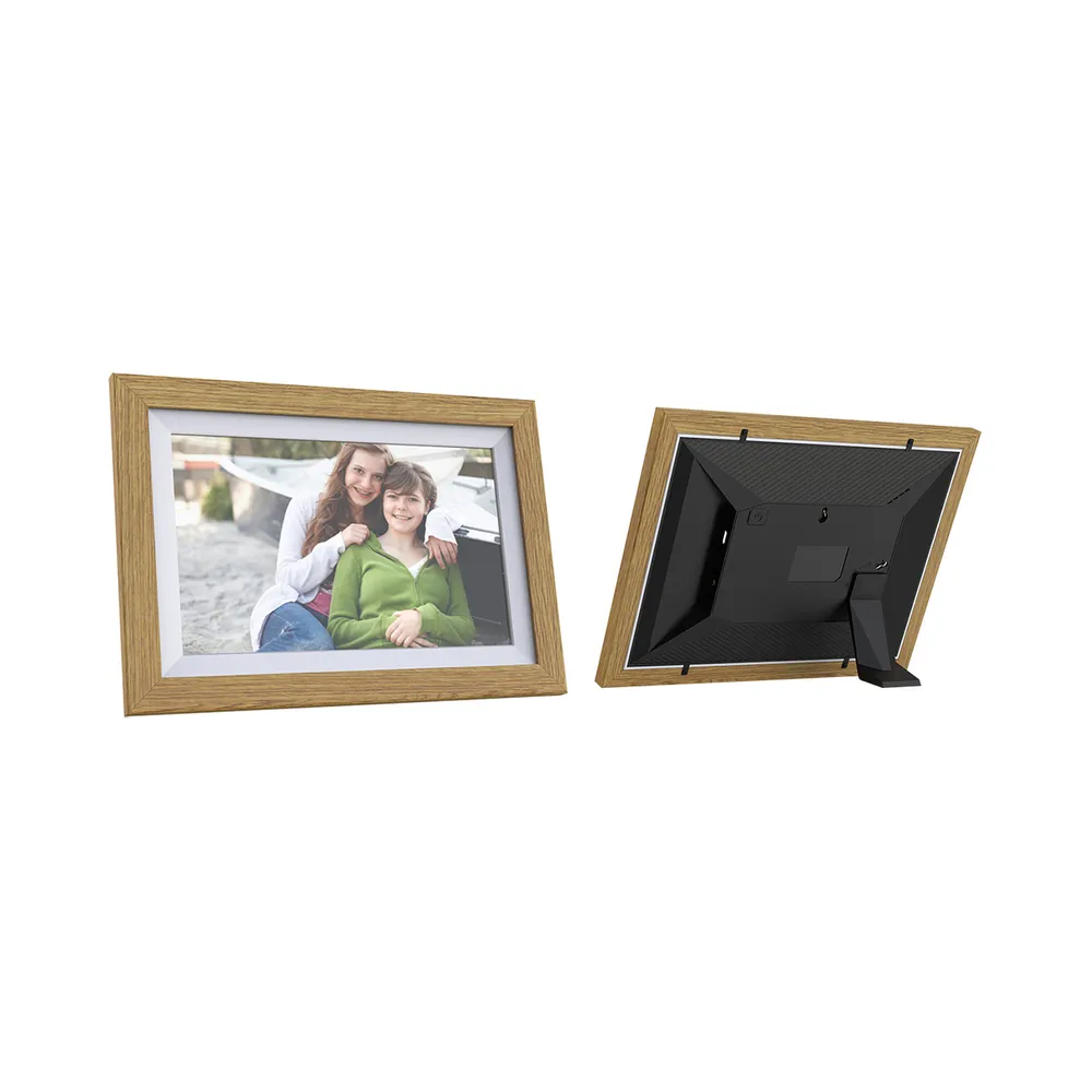 Digitálny fotorámik Wozinsky WRC-32 10,1" s aplikáciou Frameo 32 GB – svetlohnedý – Obrázok 3
