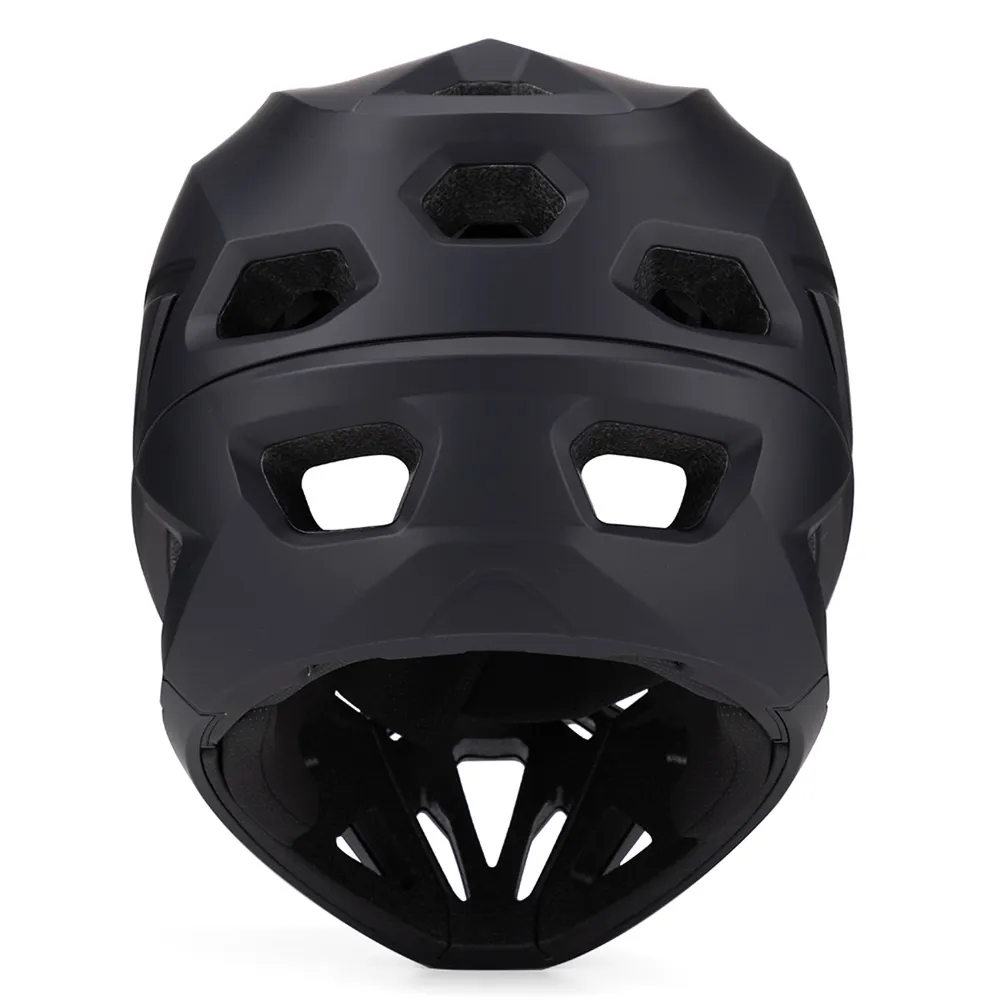 Celotvárová cyklistická prilba Wozinsky s odnímateľným priezorom 60-62 cm – čierna – Obrázok 6