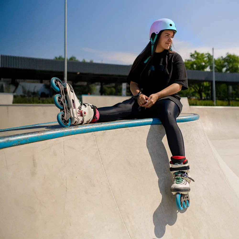 Wozinsky M BMX/Scooter Helmet – ružový gradient – Obrázok 6