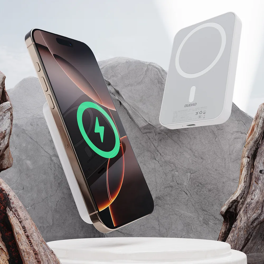 Dudao K26 powerbank 10000mAh 20W USB-A / USB-C / MagSafe – biela – Obrázok 2