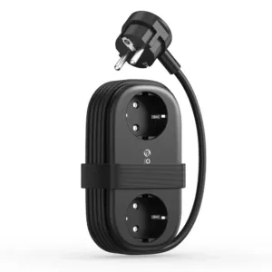 Predlžovačka Orico AP3 GaN 65 W 6 v 1: 2x zásuvka + 2x USB-A + 2x USB-C – čierna