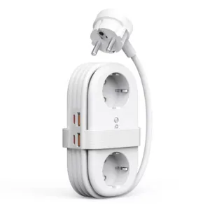 Predlžovačka Orico AP3 GaN 65 W 6 v 1: 2x zásuvka + 2x USB-A + 2x USB-C – biela