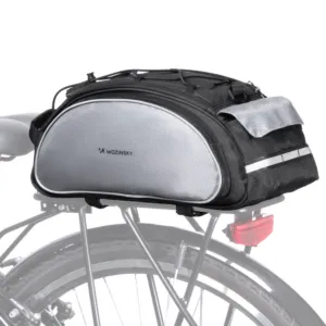 Taška na bicykel na nosič s ramenným popruhom Wozinsky 13 l (WBB1BK) – čierna