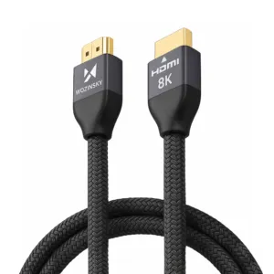 Kábel HDMI 2.1 Wozinsky 8K 60 Hz 48 Gb/s / 4K 120 Hz / 2K 144 Hz 2 m (WHDMI-20) – strieborný
