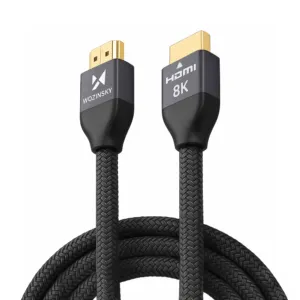 Kábel HDMI 2.1 Wozinsky 8K 60 Hz 48 Gb/s / 4K 120 Hz / 2K 144 Hz 3 m (WHDMI-30) – strieborný