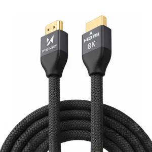 Kábel HDMI 2.1 Wozinsky 8K 60 Hz 48 Gb/s / 4K 120 Hz / 2K 144 Hz 5 m (WHDMI-50) – strieborný