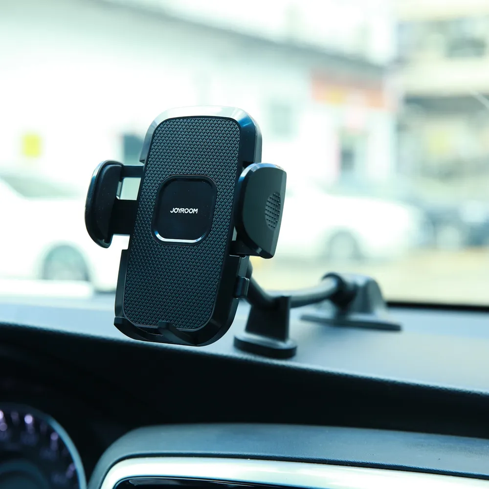 Držiak na mobil do auta Joyroom JR-ZS259 s flexibilným ramenom na palubnú dosku alebo čelné sklo – čierny – Obrázok 4