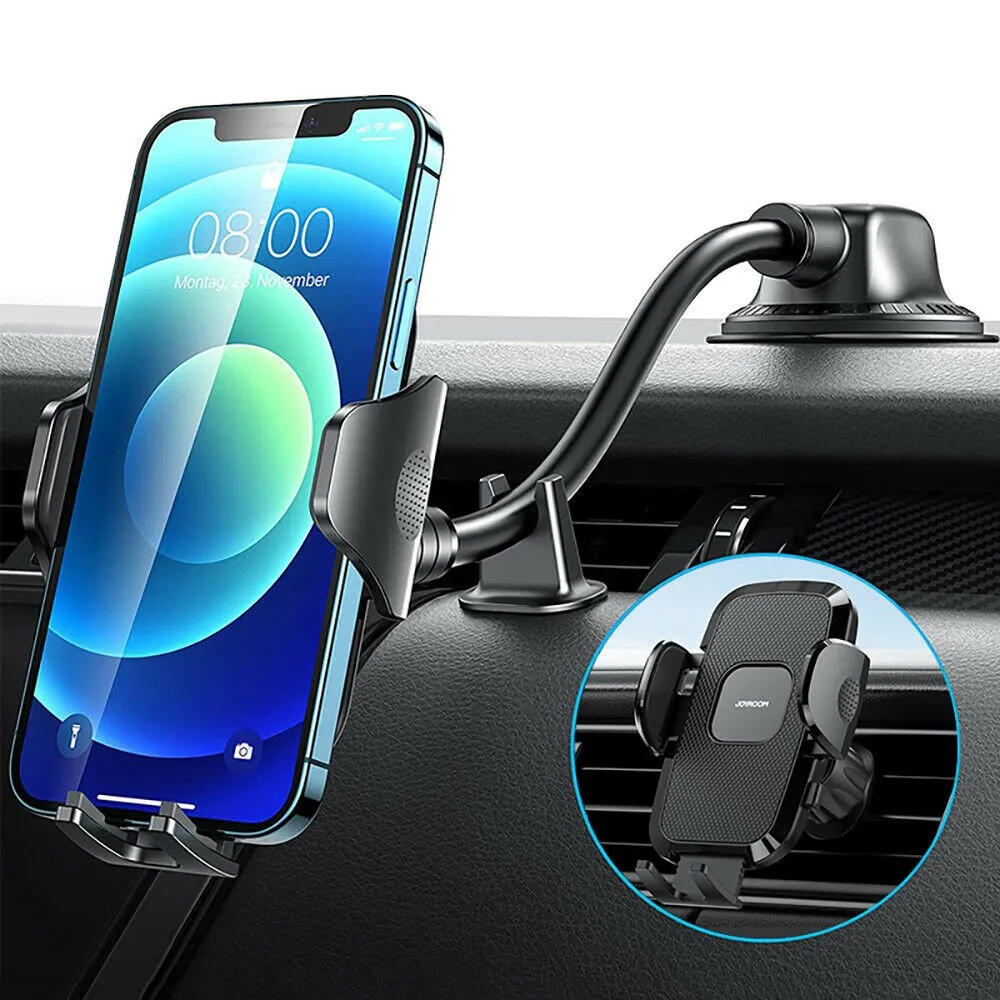 Držiak na mobil do auta Joyroom JR-ZS259 s flexibilným ramenom na palubnú dosku alebo čelné sklo – čierny – Obrázok 2