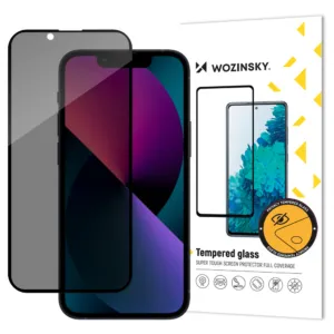 Ochranné sklo Wozinsky Privacy Glass s filtrom proti špehovaniu pre iPhone 17e / 16e / 14 / 13 / 13 Pro